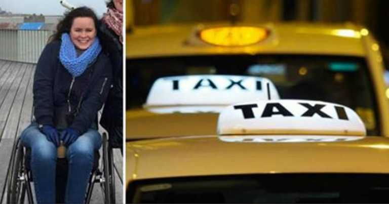 Hun ble nektet skyss av taxisjåføren, fordi hun satt i rullestol – Da tok resten av taxikøen et tydelig standpunkt!